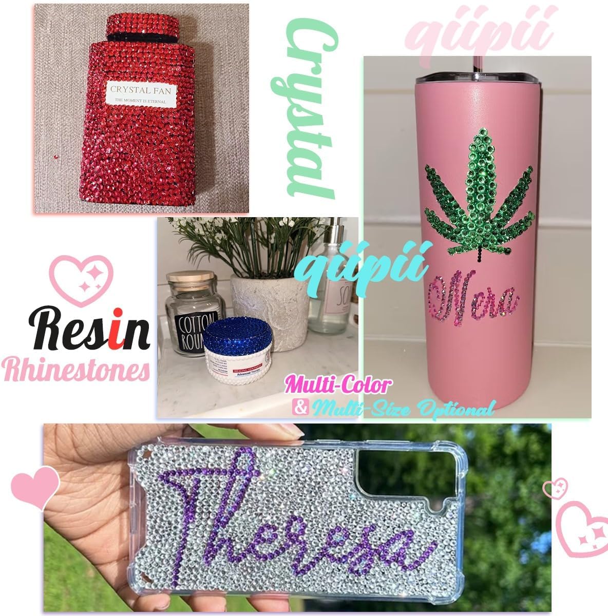 Blue Zircon Crystal Resin Rhinestones w B7000 Jewelry Glue for Bedazzling Crafting Turquoise Blue Flatback Stones Gems 3mm 4mm 5mm 6mm Diamonds Crystals Charms for Nails Face Eye Makeup Crafts