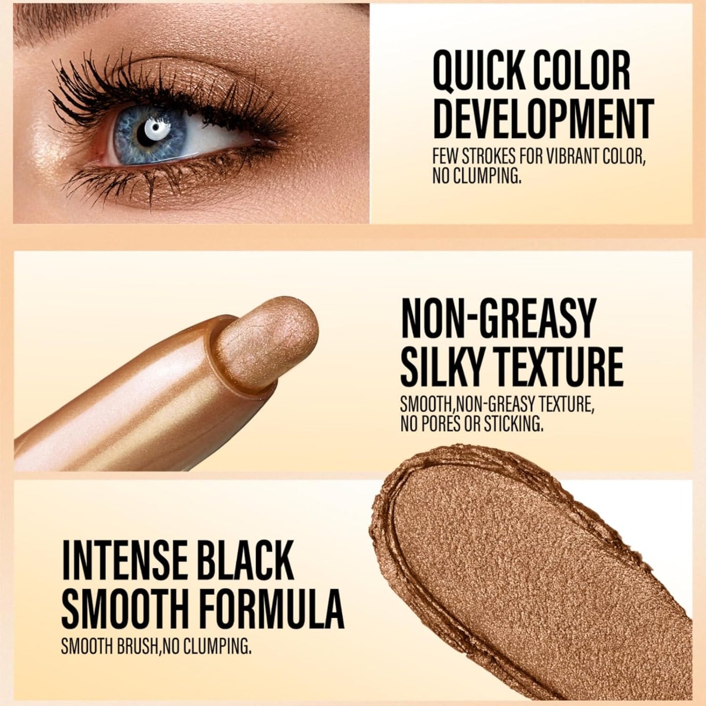 Jolilab Eyeshadow Stick Set, 2 PCS Matte Professional Bright-Colored Contouring and Highlight Eyeshadow Stick, Cream Waterproof Long Lasting High Pigmented Eye Shadow. (2, 01+22 2pcs)