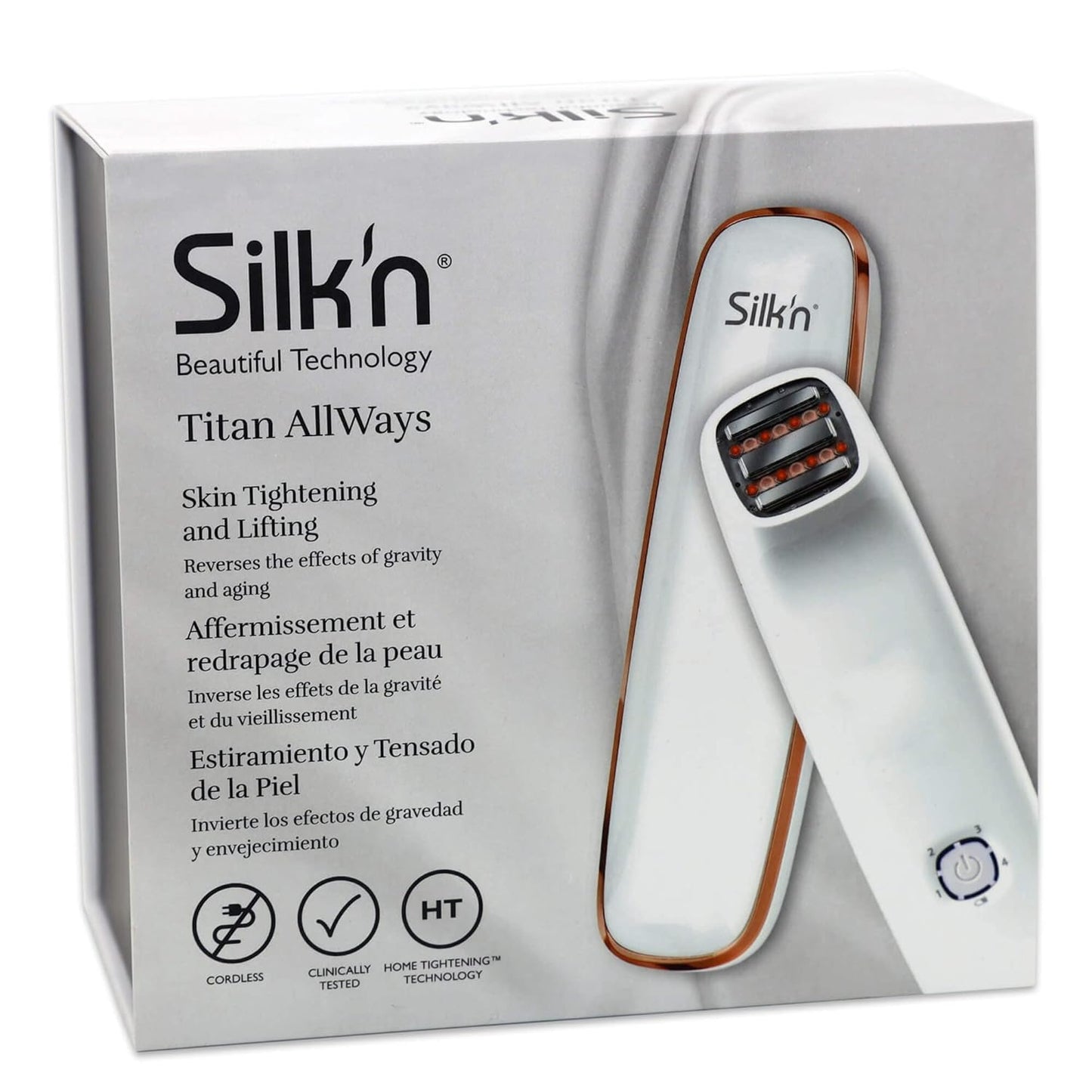 Silk’n Titan AllWays – Wrinkle Reduction & Skin Tightening | Anti-Aging Device, Cordless Use | Proven Safe & Clinically Tested | Unisex Hygiene & Personal Care