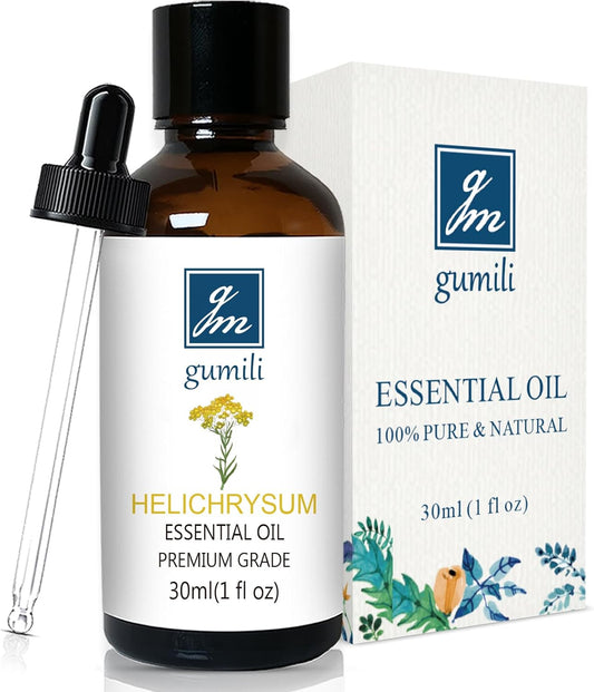Helichrysum Essential Oil, 100% Pure Undiluted Helichrysum Oil for Aromatherapy Beauty & Home Care- 30ml/1 oz