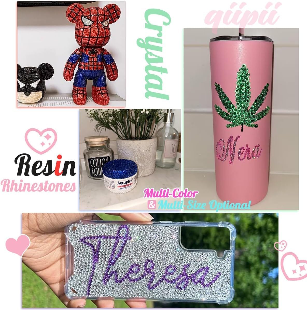 16000PCS Siam Red Resin Crystal Rhinestones for Crafting Flatback Stones 3mm 4mm 5mm Non-Hotfix Ruby Red Diamonds Crystals Gems Charms for Face Eyes Makeup Body Tumblers Bottles Crafts Clothes Shoes