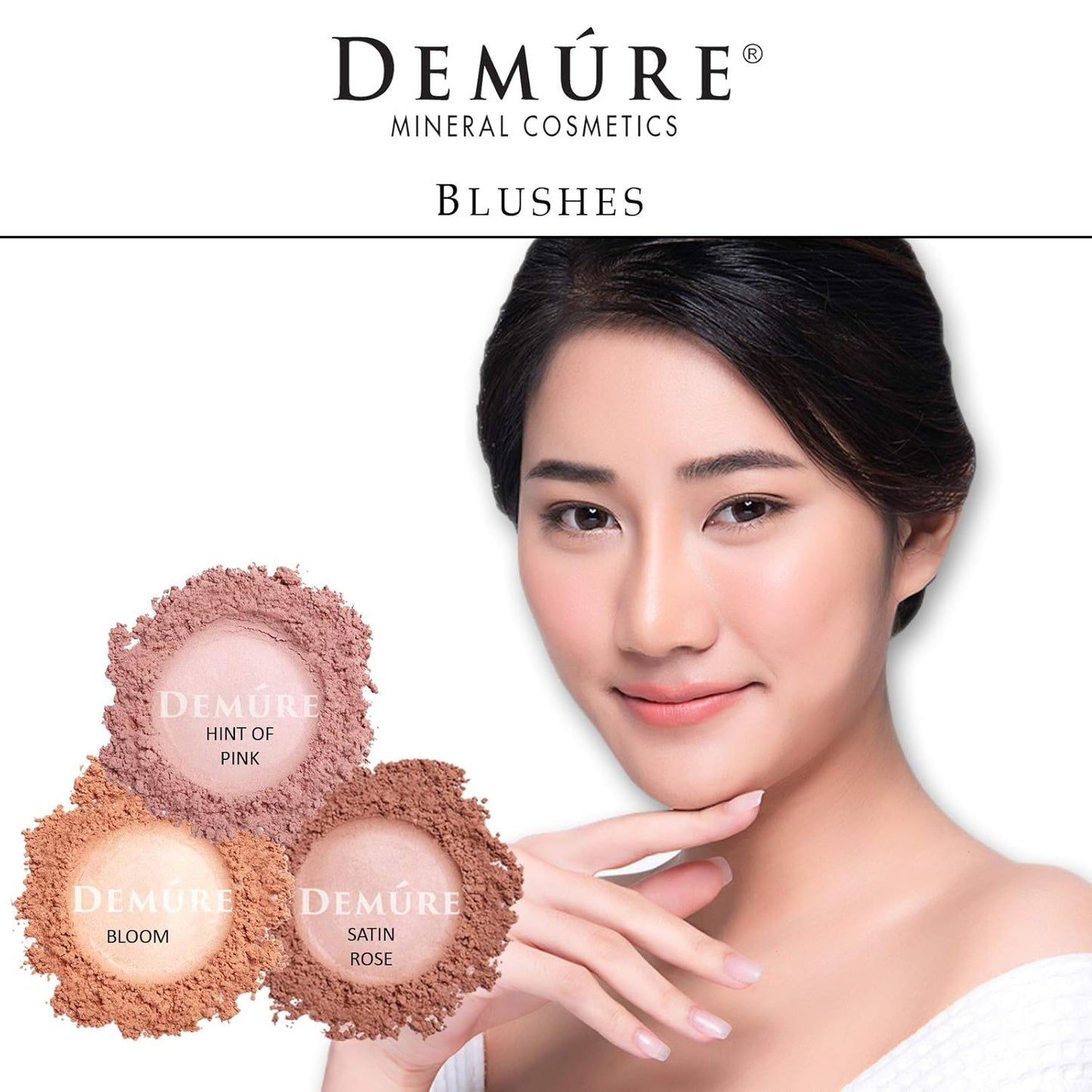 Mineral Make Up Blush, Loose Powder Makeup, Natural Makeup, Blush Makeup, Professional Makeup, Cruelty Free Makeup, Blush Powder By Demure (Hint of Pink)