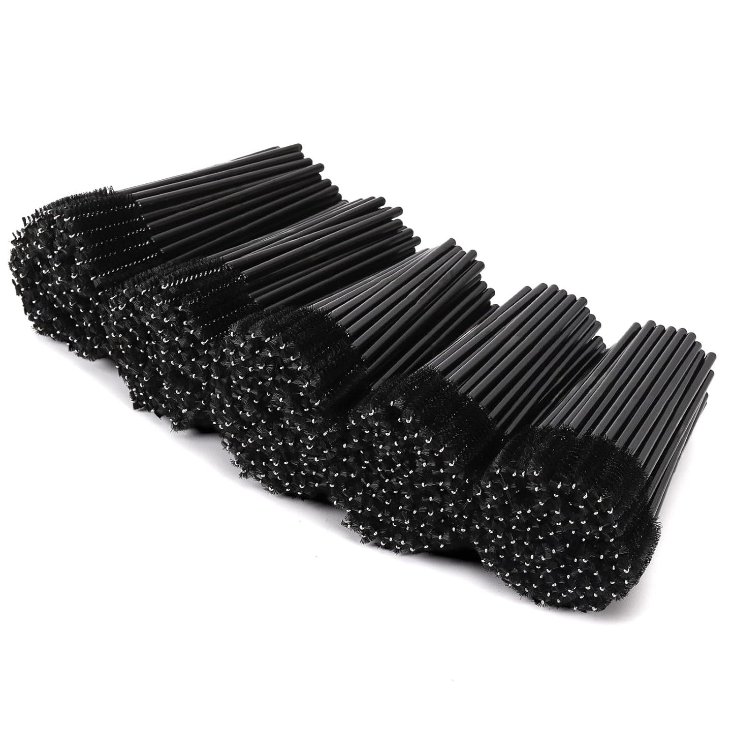 Tbestmax 500 Disposable Mascara Wands Eyelash Brush Black Spoolies for Eyebrow Eye Lash Extension