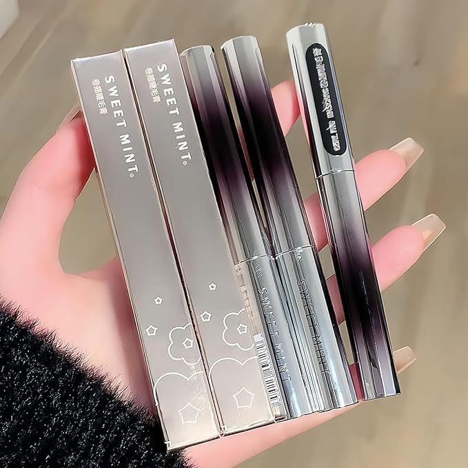 Dulele 2PCS Lash Primer for Mascara, Mascara Primer for Extra Length & Volume, Lash Boosting Conditioning Primer, Super Volume Curly Thick Waterproof Non-Smudged, mascara primer Base (Black +Brown)