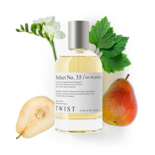 Twist - Select No. 35 - Eau De Parfum Inspired by J. Malone English Pear & Freesia, Long-Lasting Perfume For Women, Paraben Free, Vegan, Clean Ingredients, Fragrance - Spray 100 ml | 3.4 fl. oz.