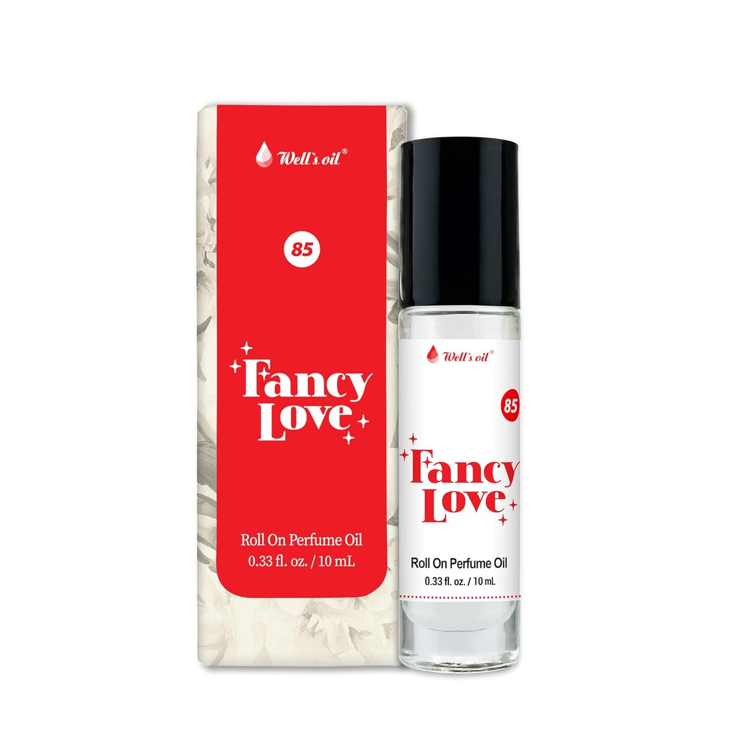 Well's Oil Roll-On Perfume Oil (Fancy Love) | Juicy Fruit Notes | Long-Lasting | Paraben-Free | 0.33 Fl Oz / 10 ml