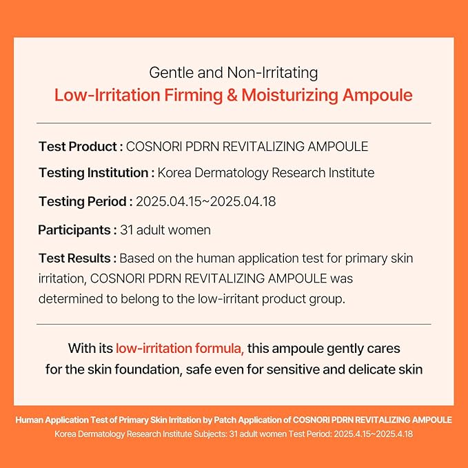 COSNORI PDRN Revitalizing Ampoule - Korea Facial Serum with Salmon PDRN & 9-Peptide Complex - 4 Ceramides for Hydration, Firmness & Radiant Skin, Korean Skincare (50ml / 1.69 fl. oz.)