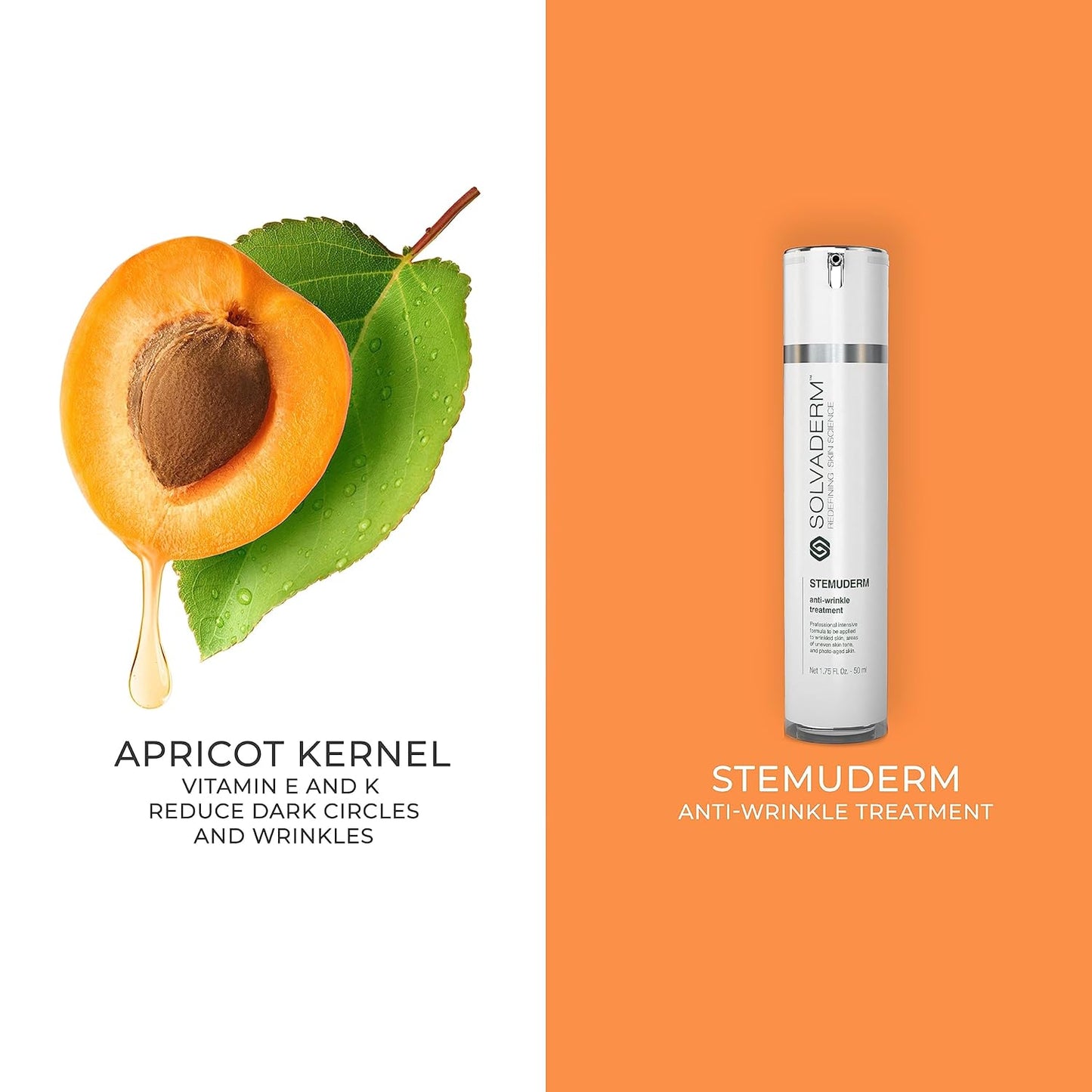 Stemuderm Face & Eye Cream - Anti Aging Skincare - Daily Moisturizer for Fine Lines, Wrinkles & Eyebags - Supports Natural Collagen Production & Elastin - Organic Plant Based Stem Cells - 1.75 fl oz