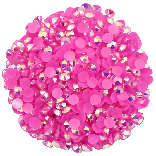 2250 Pcs SS16 4mm AB Flatback Rhinestones for Nails Art Crafts Glitter Round Shine Gems Crystals DIY Clothes Shoes （Light RoseRed AB）
