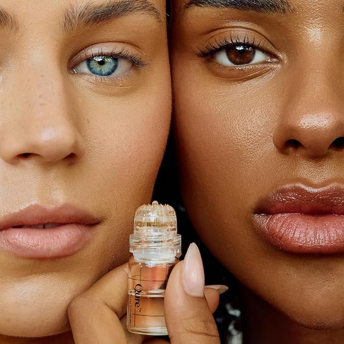 Qure Micro Infusion System for Face & Neck - Facial Moisturizing Essence, Hydrating Serum for All Skin Types, Refreshed Skin - 1-Month Supply