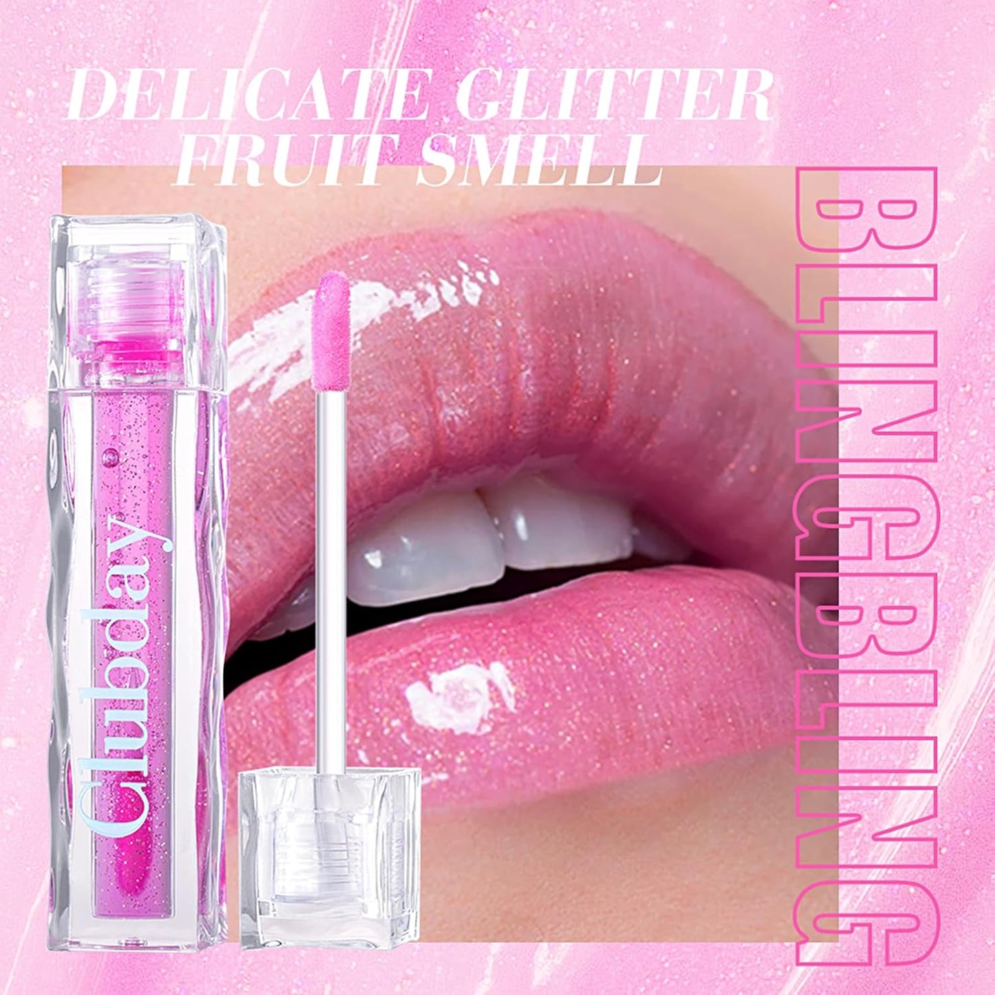 Color Changing Lip Oil, Magic Warm Change Moisturizing Lip Balm, Fruit Flavoured No-Sticky Plumping Lip Oil Long Lasting Hydrating High Shine Lip Care 0.16oz/4.5ml (2Pcs Set)-03