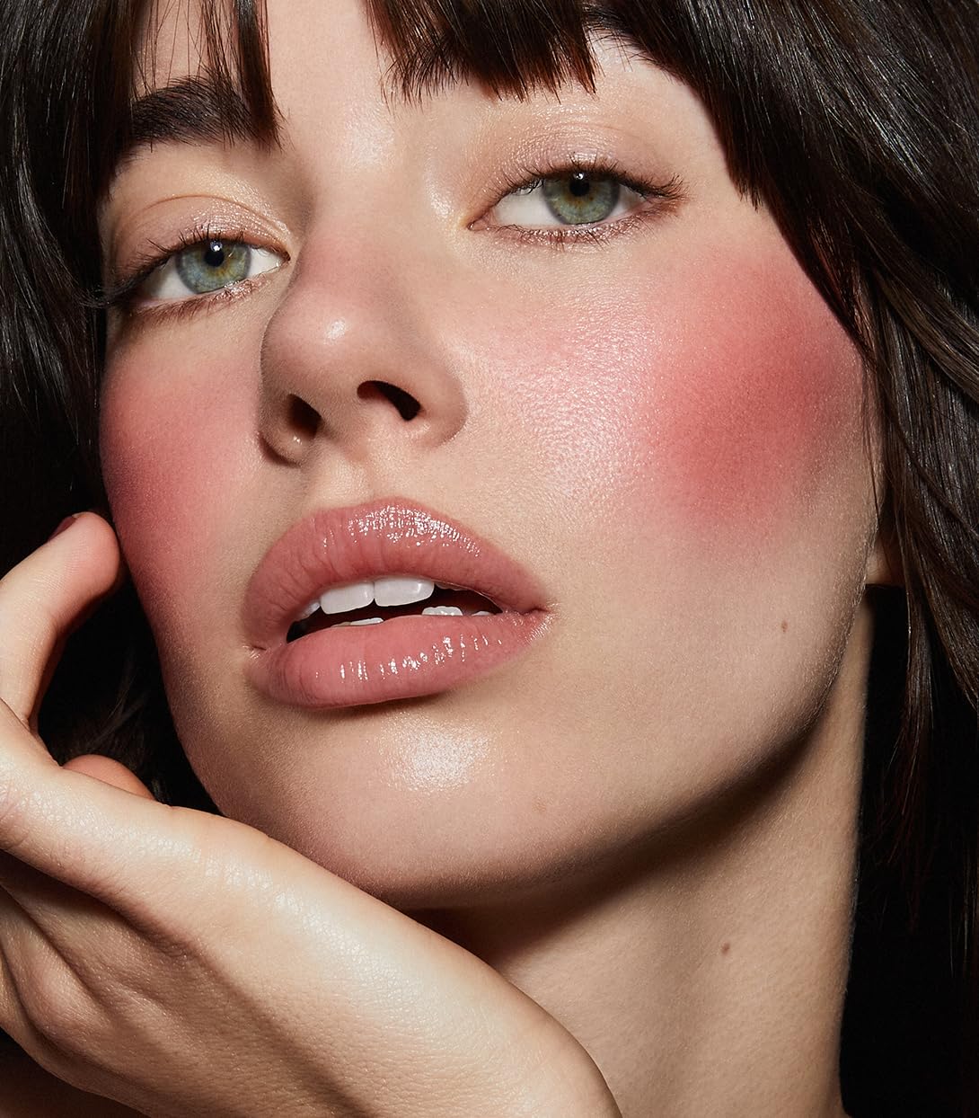 MAKE Beauty Heat Stroke Cream Blush Stick for Cheeks with Natural Hydrating Dewy Finish. Creamy Gel Blush Balm - Shade Flare, Warm Rose Cheek Tint