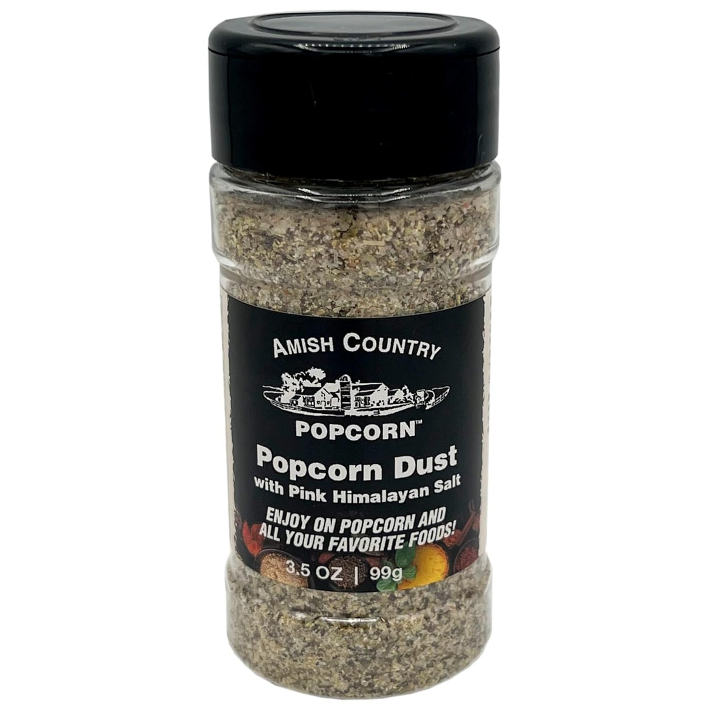 Amish Country Popcorn | Popcorn Dust with Pink Himalayan Salt - 3.5 oz | Old Fashioned, Non-GMO and Gluten Free