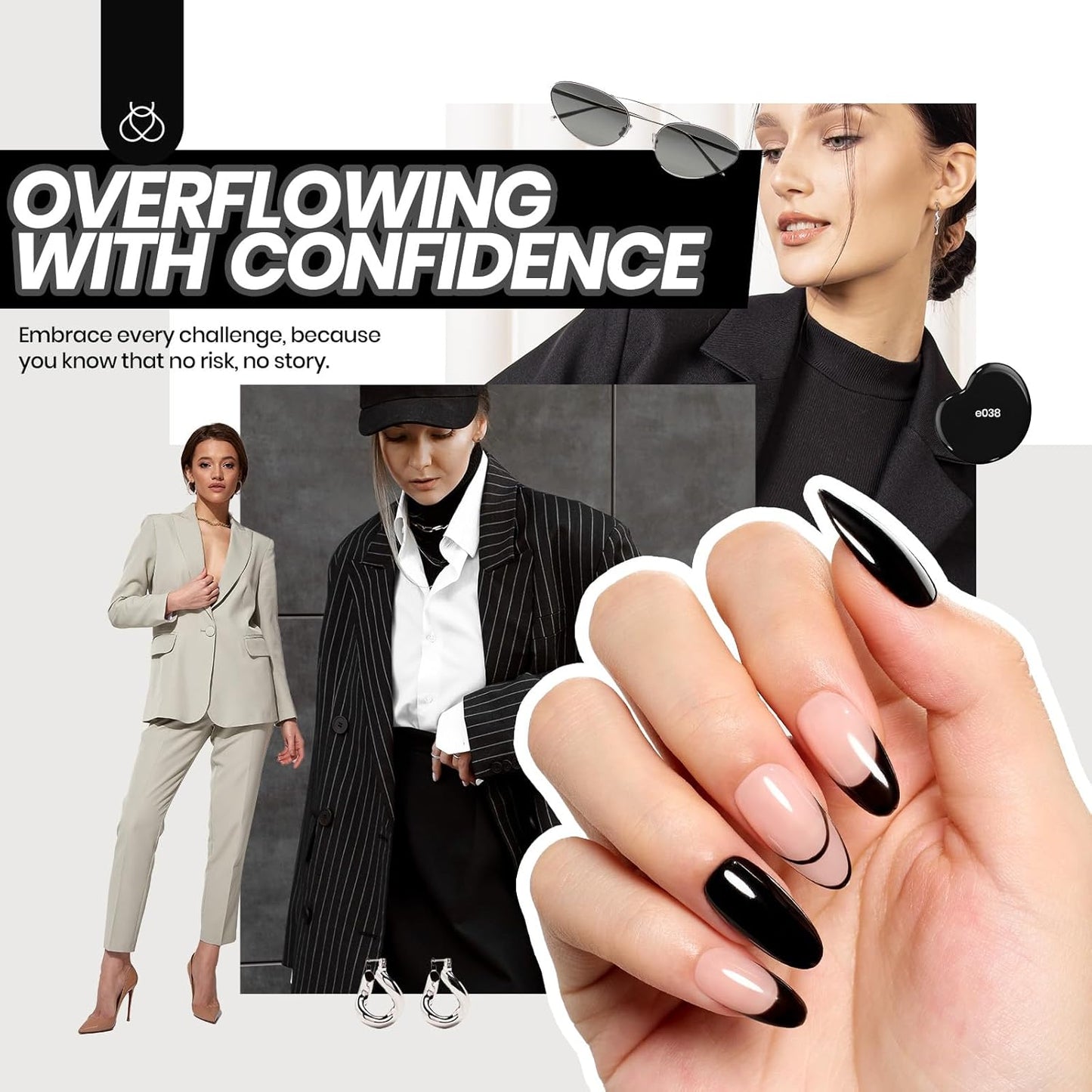 Beetles 85 Pcs Gel Nail Polish Kit with U V Light - 55 Colors Jelly Pink Gel Nail Kit Style Manifesto with Base Top Coat for All Seasons, Red Jelly Pearl Gel Polish Set DIY Nail Art Gifts for Women