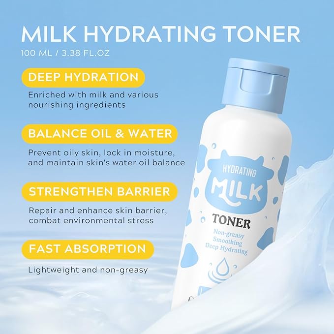 Milk Beauty Gift Set for Women/Girls - Skin Care for Kids Cleaning & Hydrating & Nourish Skincare for Teens 10-12 Ideal for Beginners - Christmas Gifts for Teenage (14Pcs-IN-Gift Box)