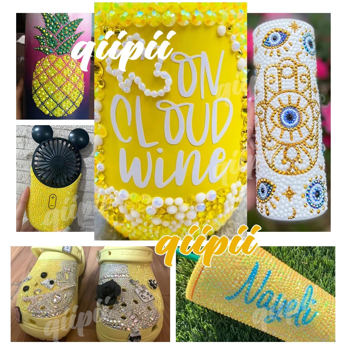 16000PCS Orange AB Resin Rhinestones for Crafting 3mm 4mm 5mm Flatback Jelly Stones Bulk SS10 SS16 SS20 Diamonds Gems for Face Eyes Makeup Mugs Tumblers Bottles DIY Crafts Clothes Shoes Phones