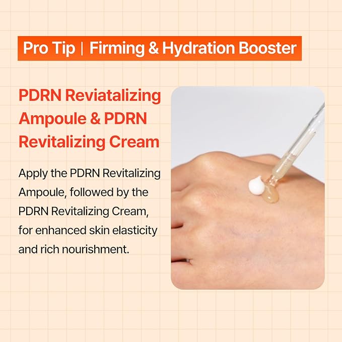 COSNORI PDRN Revitalizing Ampoule - Korea Facial Serum with Salmon PDRN & 9-Peptide Complex - 4 Ceramides for Hydration, Firmness & Radiant Skin, Korean Skincare (50ml / 1.69 fl. oz.)