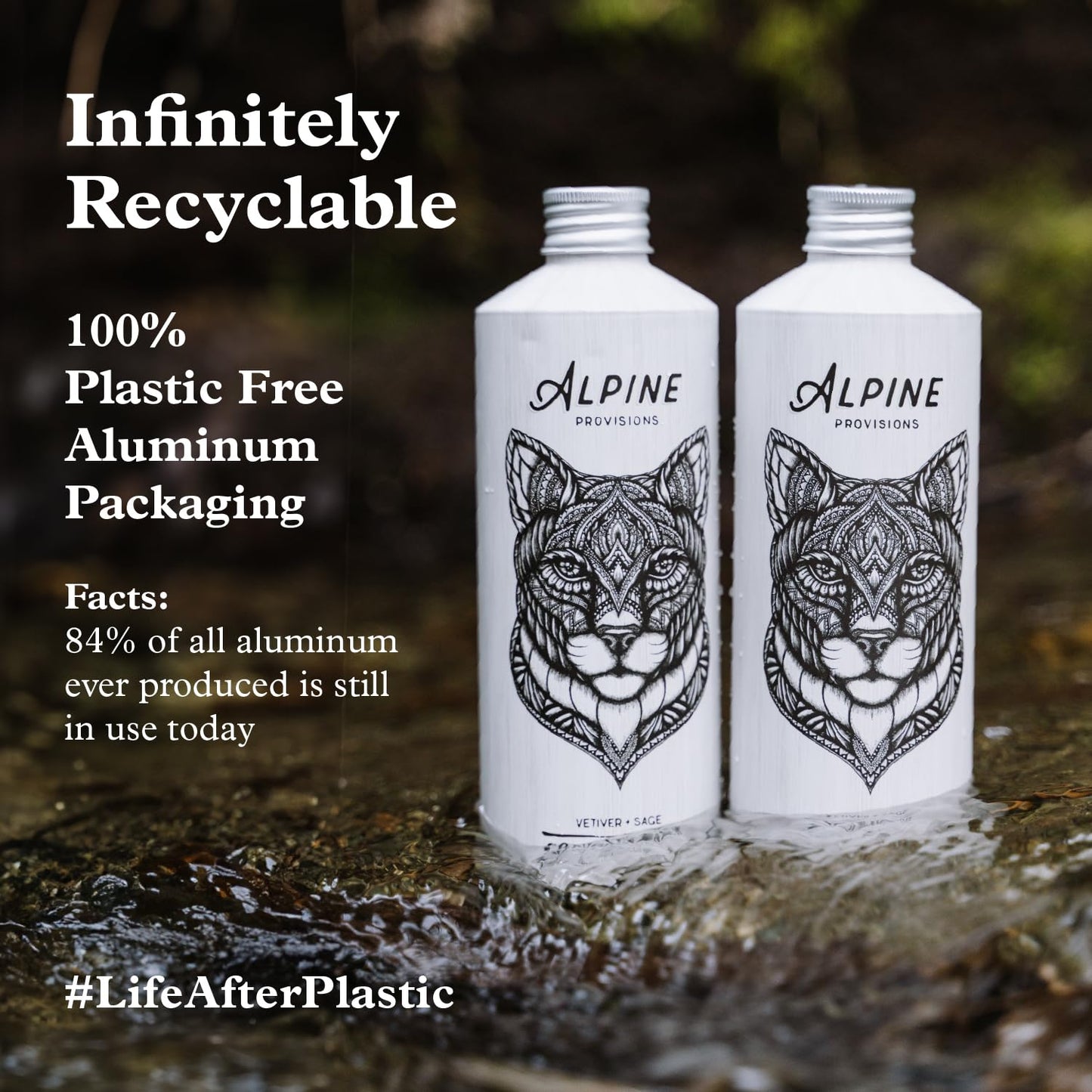 Alpine Provisions Fir & Sage Shampoo - Naturally Repair, Cleanse, and Hydration with Essential Oils, Jojoba, Aloe Vera - Vegan, Sulfate - Plant-Based Hair Care for Healthier, Softer Hair - 16.9 FL Oz