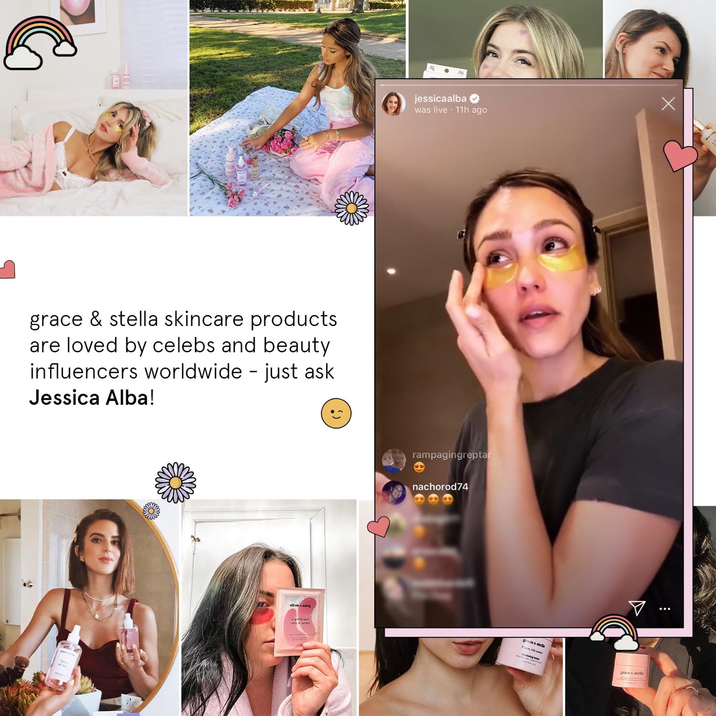 grace & stella Retinol Serum for Face with Hyaluronic Acid (50ml/1.7 fl oz) - Restoring Retinol Hyaluronic Acid Serum for Face to Reduce Fine Lines & Wrinkles - Acido Hialuronico - Vegan Skincare