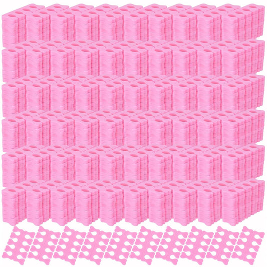 500 Pcs (250 Pairs) Toe Separators Pedicure Tool Kit Soft Toe Spacers for Pedicures Spreaders Finger Dividers for Women Men Feet Nail Toenails Art Painting Polish Spa