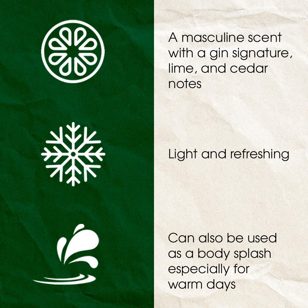 Clubman Pinaud Gent’s Gin After Shave Lotion – Masculine Scent with Gin, Lime & Cedar Notes, Refreshing Aftershave for Men, 6 oz