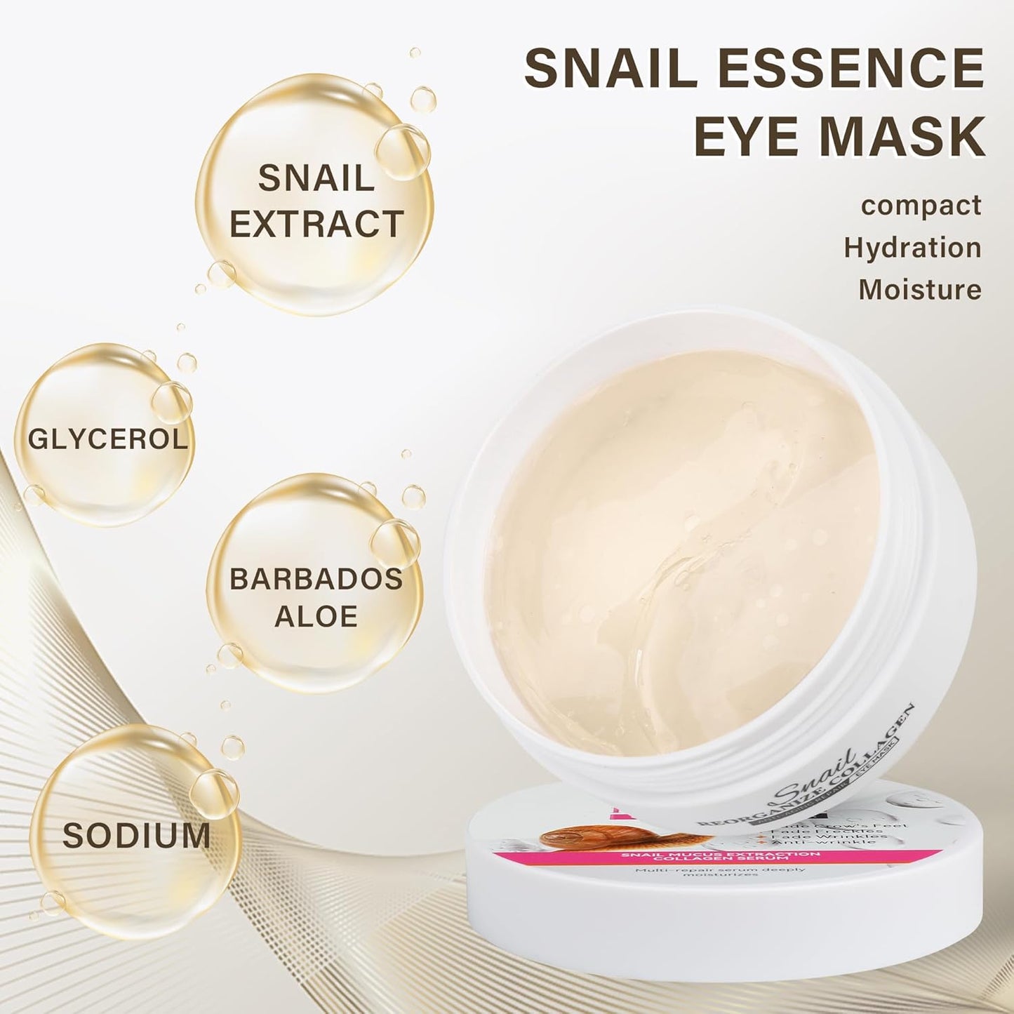 Under Eye Masks,30 Pairs of Hyaluronic Acid Anti-Ageing Eye Masks with Collagen Eye Gel Pads for Dark Circles,Wrinkles,Fine Lines,Puffiness and Under-Eye Bags