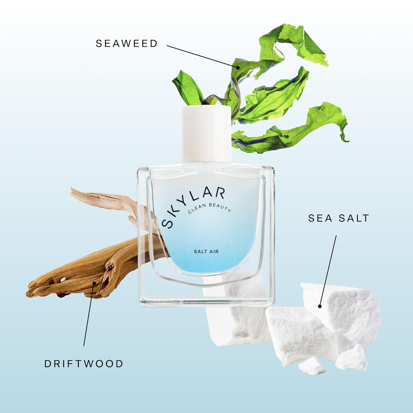 Skylar Salt Air Eau de Parfum - Hypoallergenic & Clean Perfume for Women & Men, Vegan & Safe for Sensitive Skin - Fresh Perfume with Notes of Driftwood, Sea Salt & Seaweed - 50mL /1.7 Fl oz
