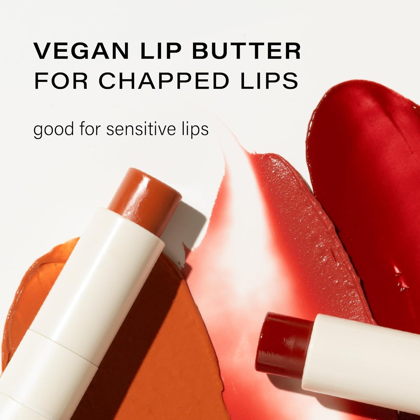 Melixir Vegan Lip Butter (12 Colors), Hydrating Tinted Lip Balm Stick, Bee-Free, Petrolatum-Free, Plant-Based, Moisturizes Dry & Chapped Lips With Shea Butter, Sheer, Natural Finish - #06 Rust Red