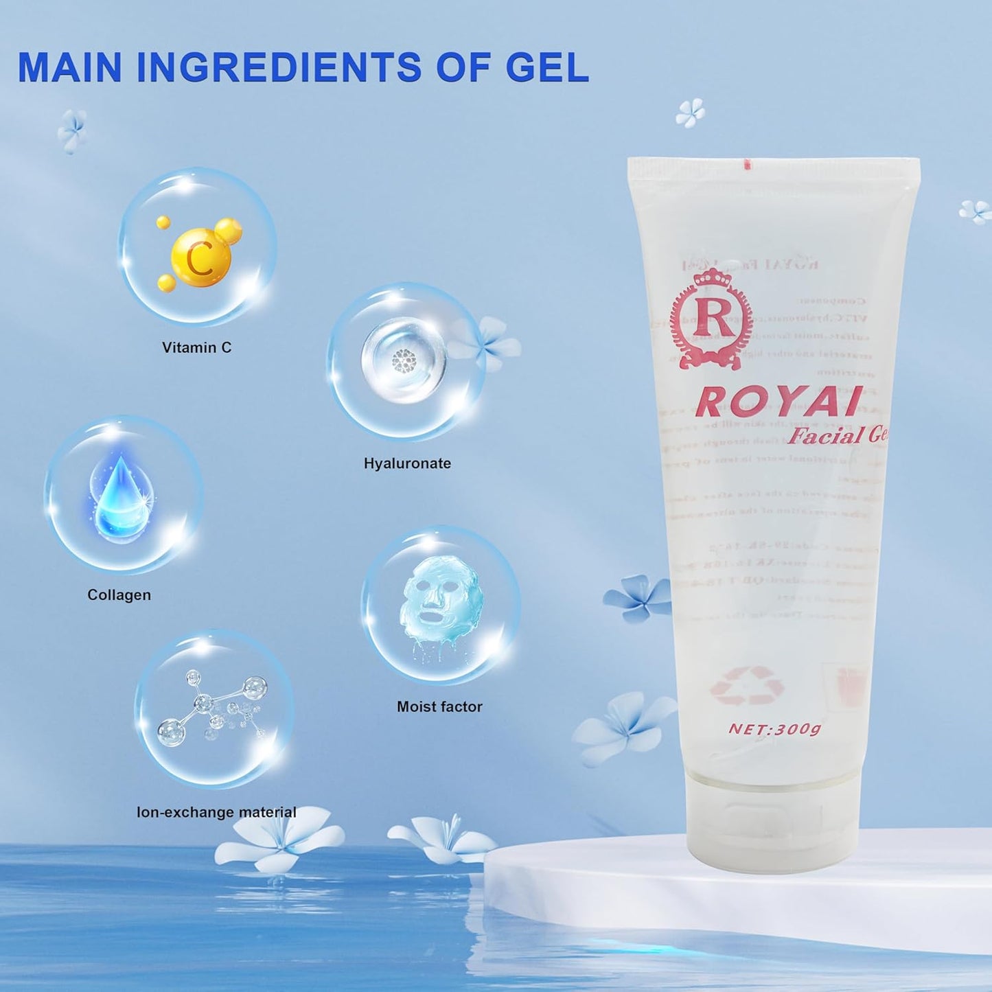 Elitzia 2 Pcs Gel for Body Facial Care Beauty Machine ETMCA02 (Facial Gel)