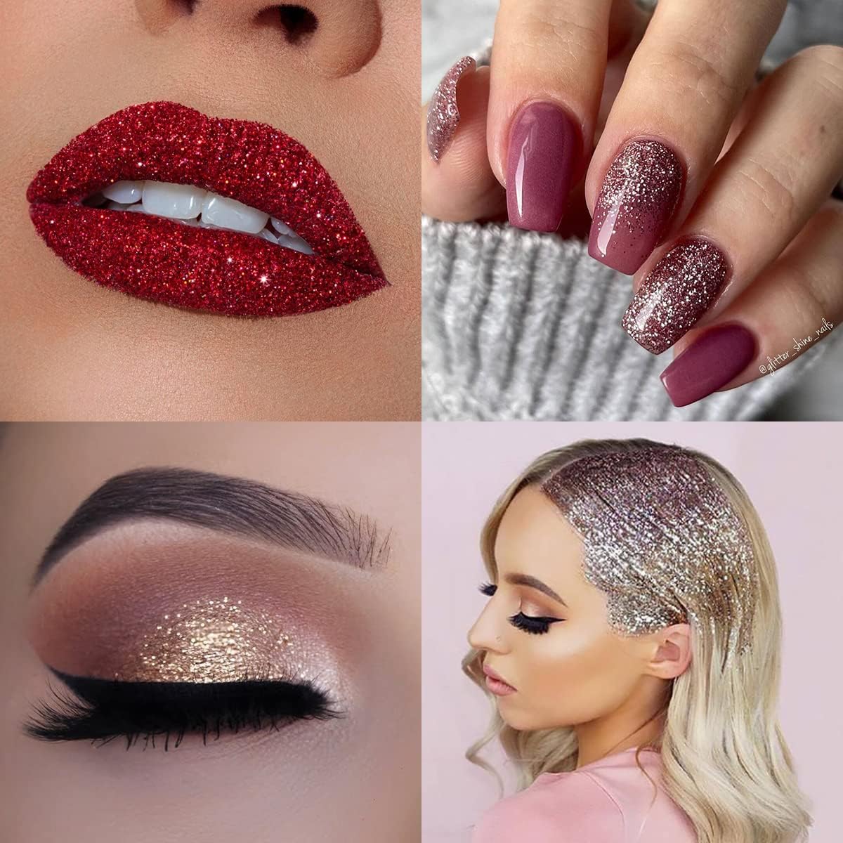 Fine Glitter for Nail Art, 100g/3.5oz Extra Fine Glitter Powder Packs for Epoxy Resin Art, Craft Glitter for Tumblers Candle Slime Making, Festival Body Face Eyeshadow Nail Glitter (Xmas Green)