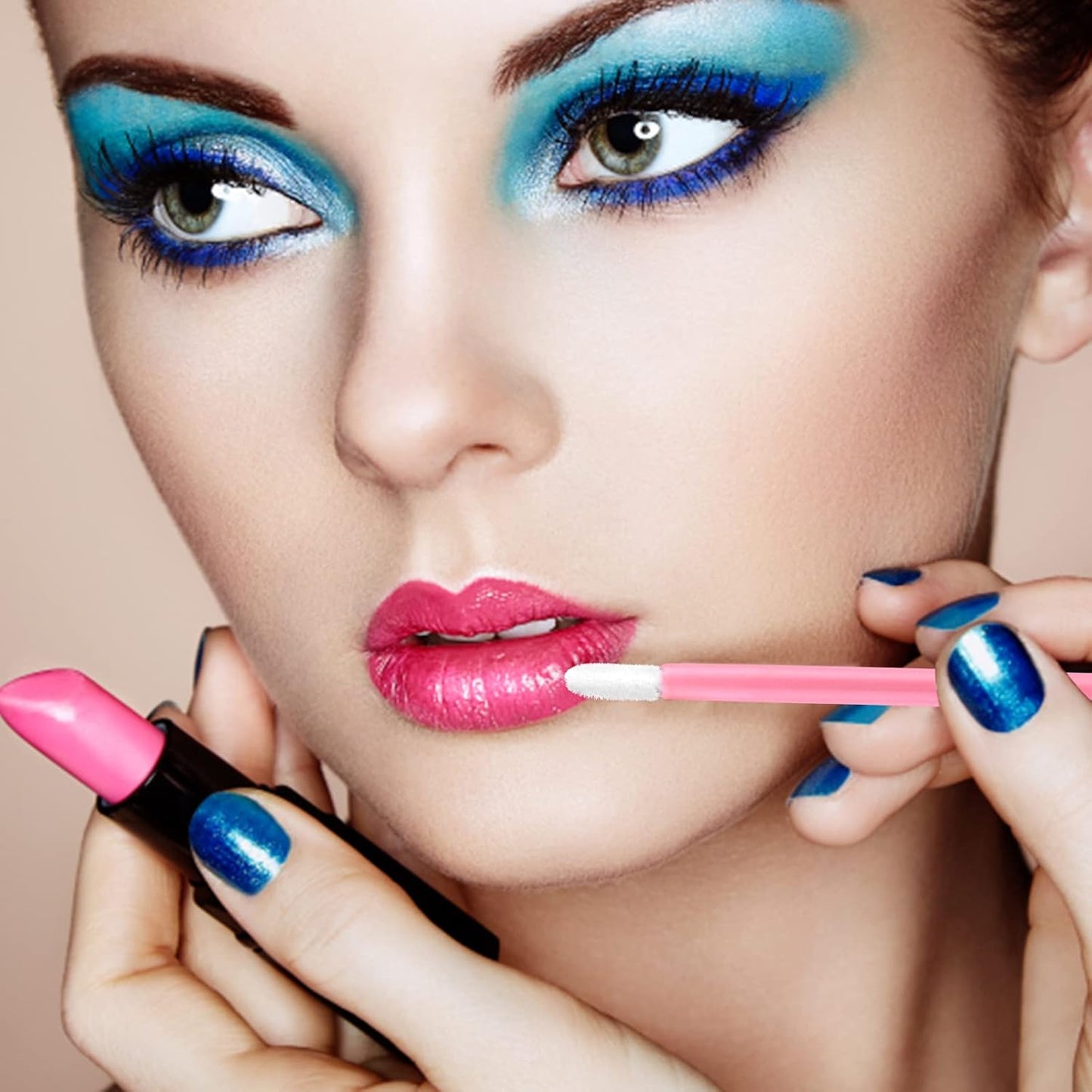 G2PLUS 200PCS Lip Gloss Applicators, Disposable Lip Brushes, Lipstick Gloss Wands Applicator Perfect Makeup Tool Kits (Pink)