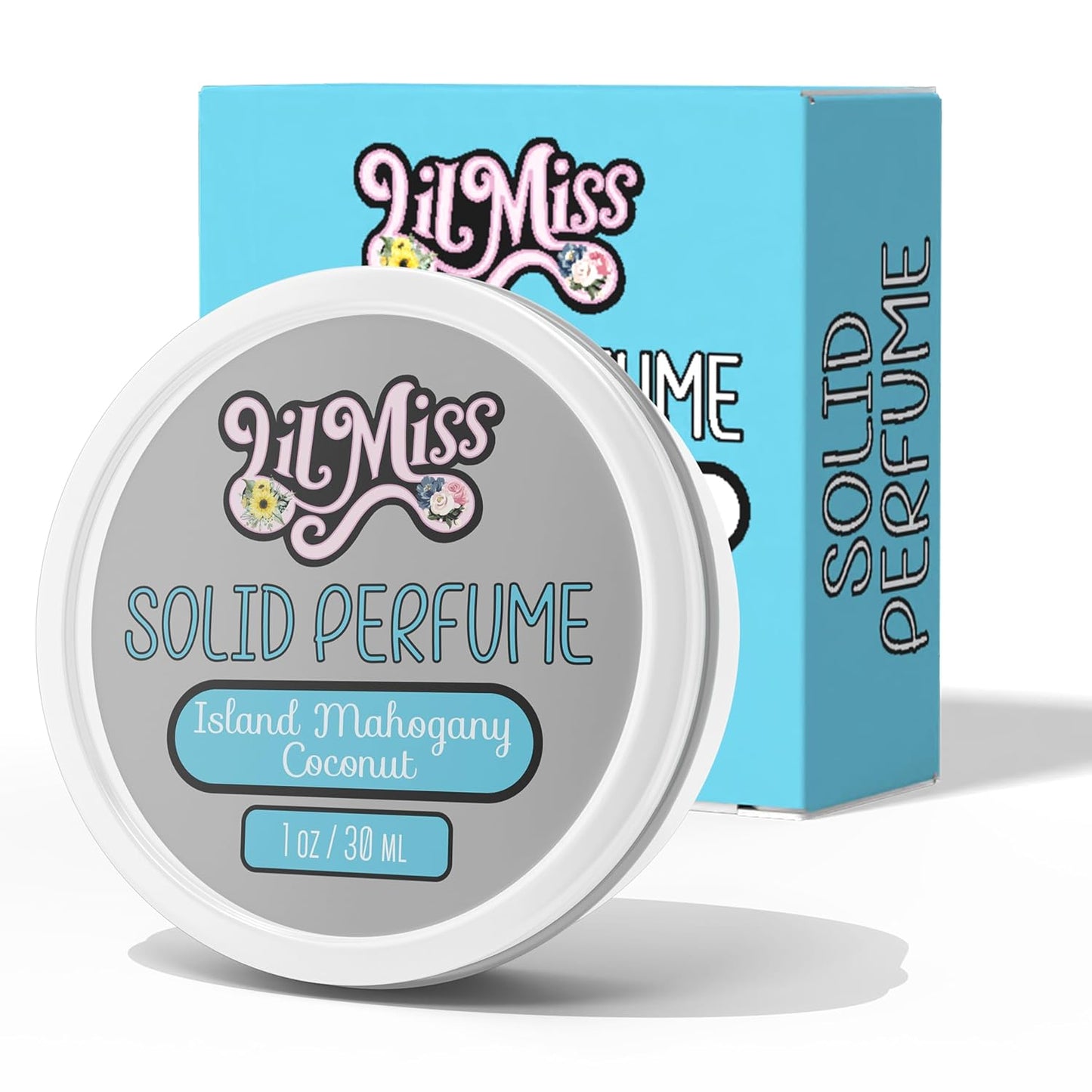 Island Mahogany Coconut Perfume Balm for Women, Women's Solid Perfume with Mahogany Coconut Fragrance Scent (1 Ounce)