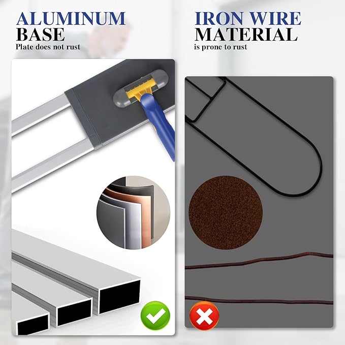 36" Commercial Mop for Floor Cleaning, Masthome Heavy Duty Industrial Mop with 3 Pads, Professional Microfiber Mops with 60'' Long Handle,Large Dust Mops for Office Garage Warehouse Factory Mall(Blue)