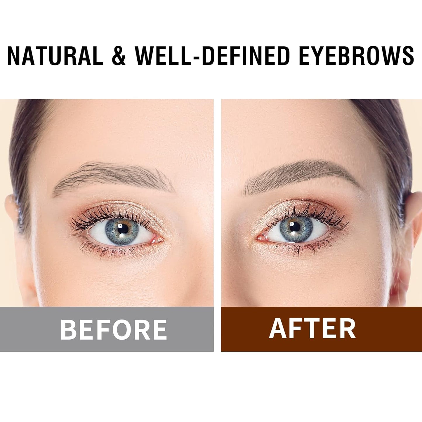 Music Flower Eyebrow Pen, Liquid Eyebrow pen, Waterproof Brow Pencil with Micro-Fork Tip, Smudgeproof Long Lasting Fine Sketch Microblading Pen-Dark grey