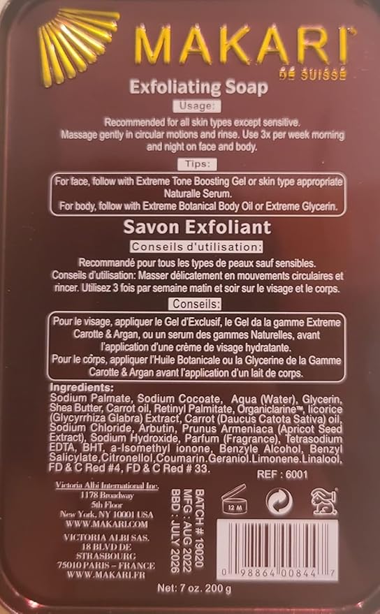 MAKARI Exclusive 3 Piece Skincare Gift Set - Exfoliating Soap, Body Milk & Face Cream Formulated with Organiclarine Ideal for All Skin Types, Botanical Self Care Kit for Women