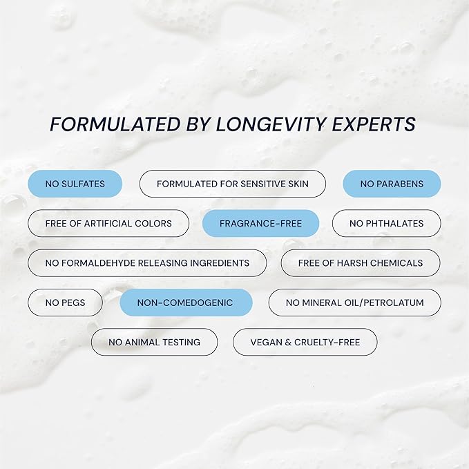 Blueprint Bryan Johnson Moisturizer with SFC & NMN – Age-Defying Face Cream for Firmness, Hydration & Barrier Repair – Fragrance Free, Longevity-Inspired Daily Skincare for Smooth, Youthful Skin