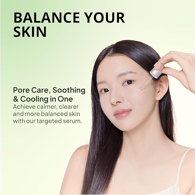 HAPA KRISTIN Face Serum Korean Skin Care Pore Care with Centella, Reduces Enlarged Pores & Excess Sebum, Niacinamide Serum, Oil Control, Pore Cleaner, Bakuchiol, 1.01 fl oz