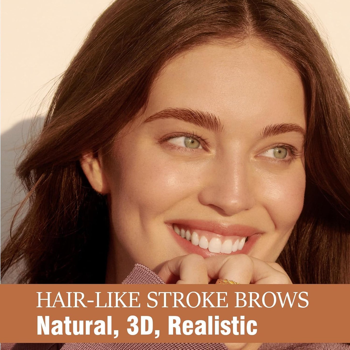 Eyebrow Pen, 2-in-1 Dual-Ended Microblading Eyebrow Pencil, Magical Faux Brow Pen with 4-Fork-Tip & Precise Brush-Tip Create Natural Hair-Like Brow, Waterproof, Stay on All Day, Light Brown, 1Pcs