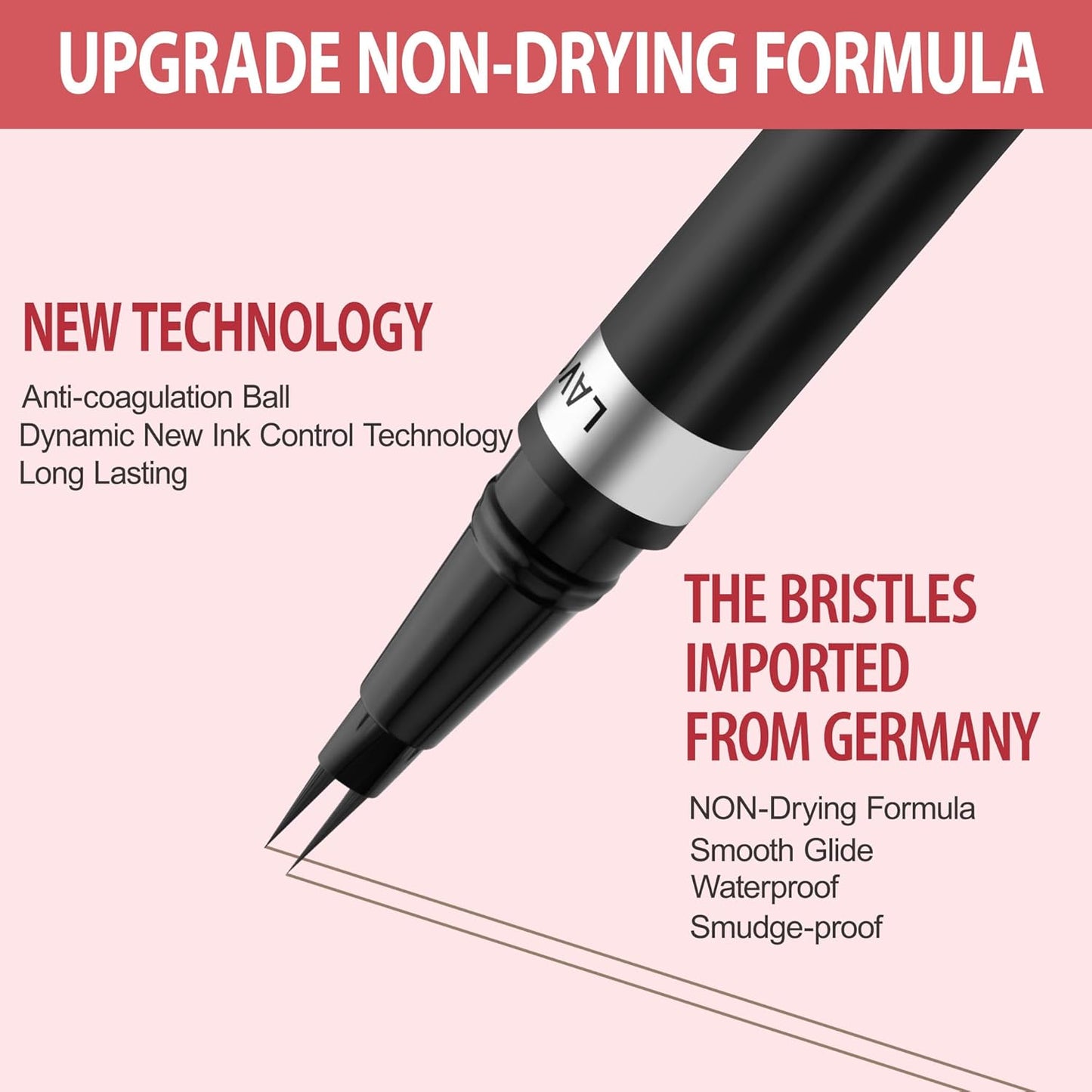 Eyebrow Pencil, 2-in-1 Waterproof Eyebrow Pen, with 2 Tip Microblading Eyebrow Pencil and Ultra-Precise Brow Pencil, with Eyebrow Brush, Eyebrow Pencils for Women, Natural Hair-Like Brows - Grey