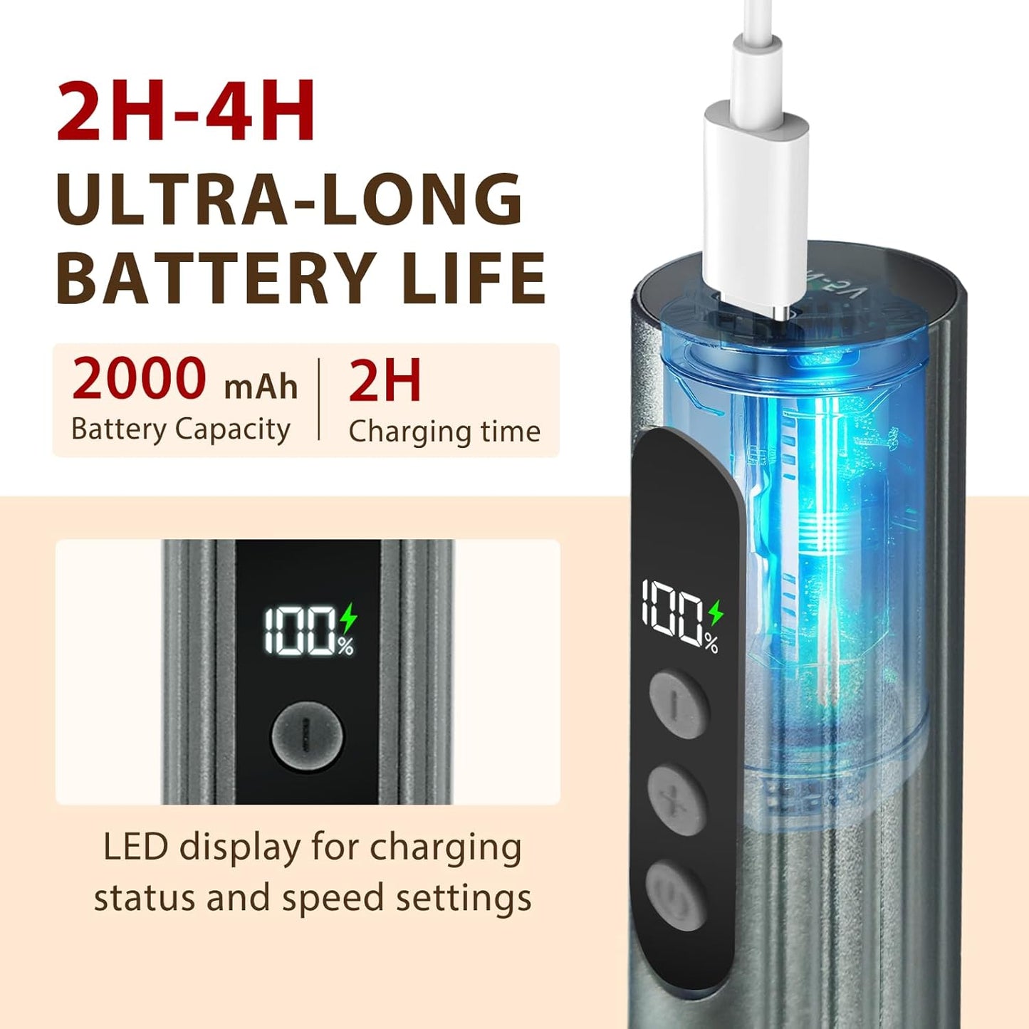 Electric Foot Callus Remover - 2 in 1 Electric Foot File,Adjustable Speed Foot File with Sandpaper Discs & Grinding Heads, 9 Speeds Callus Remover for Feet, Pedicure Tools for Valentine's Day Gift