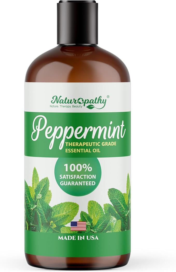 Naturopathy Peppermint Essential Oil, Therapeutic Grade, Premium Quality Perfect for Aromatherapy (16oz, Peppermint)