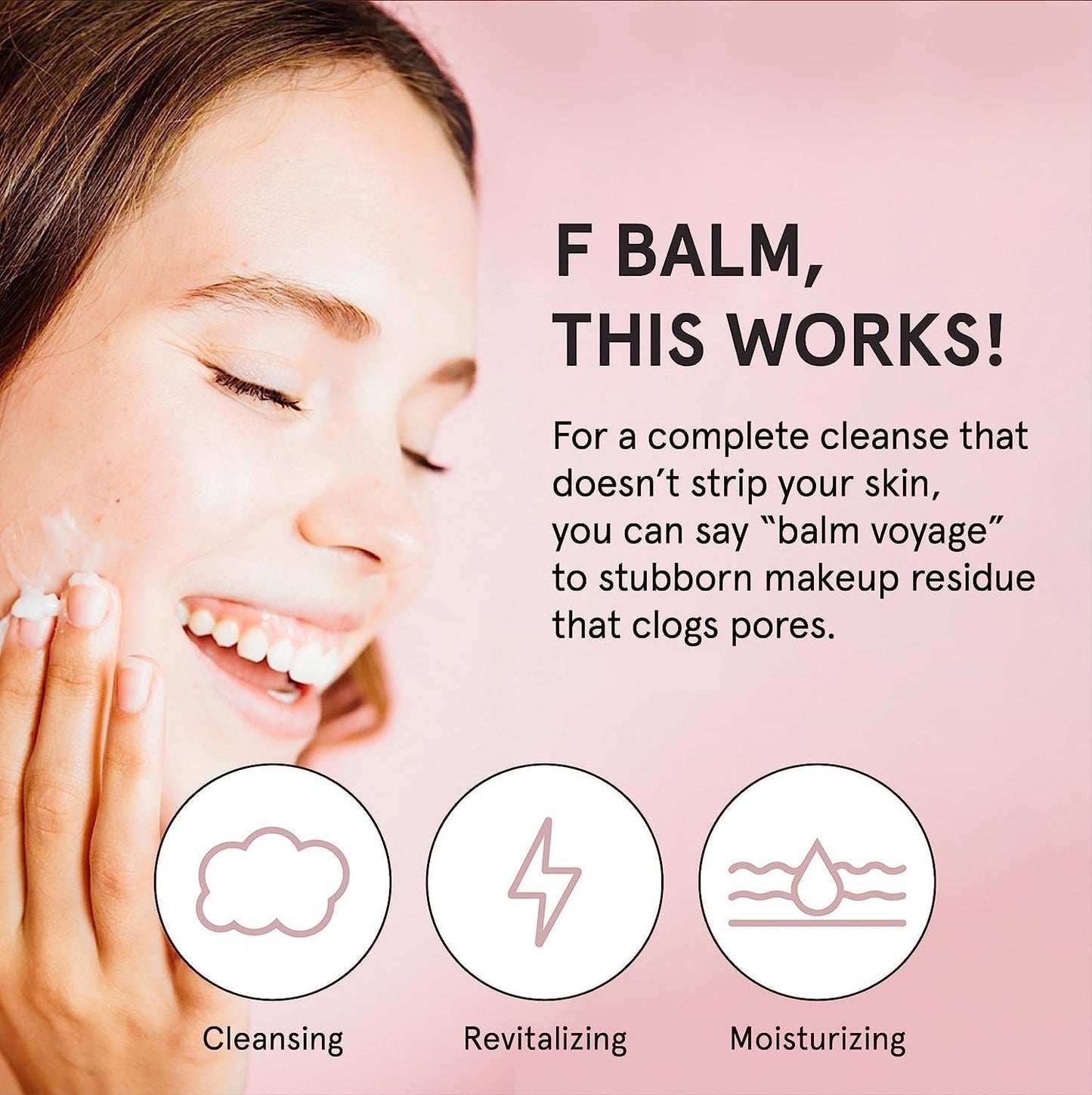 grace & stella Makeup Remover Cleansing Balm - Hydrating Facial Cleanser with Vitamin E for Soft, Nourished Skin - Melt Stubborn Waterproof Make Up, Mascara, Eye Liner - Vegan Skincare (102g/ 4.3 oz)