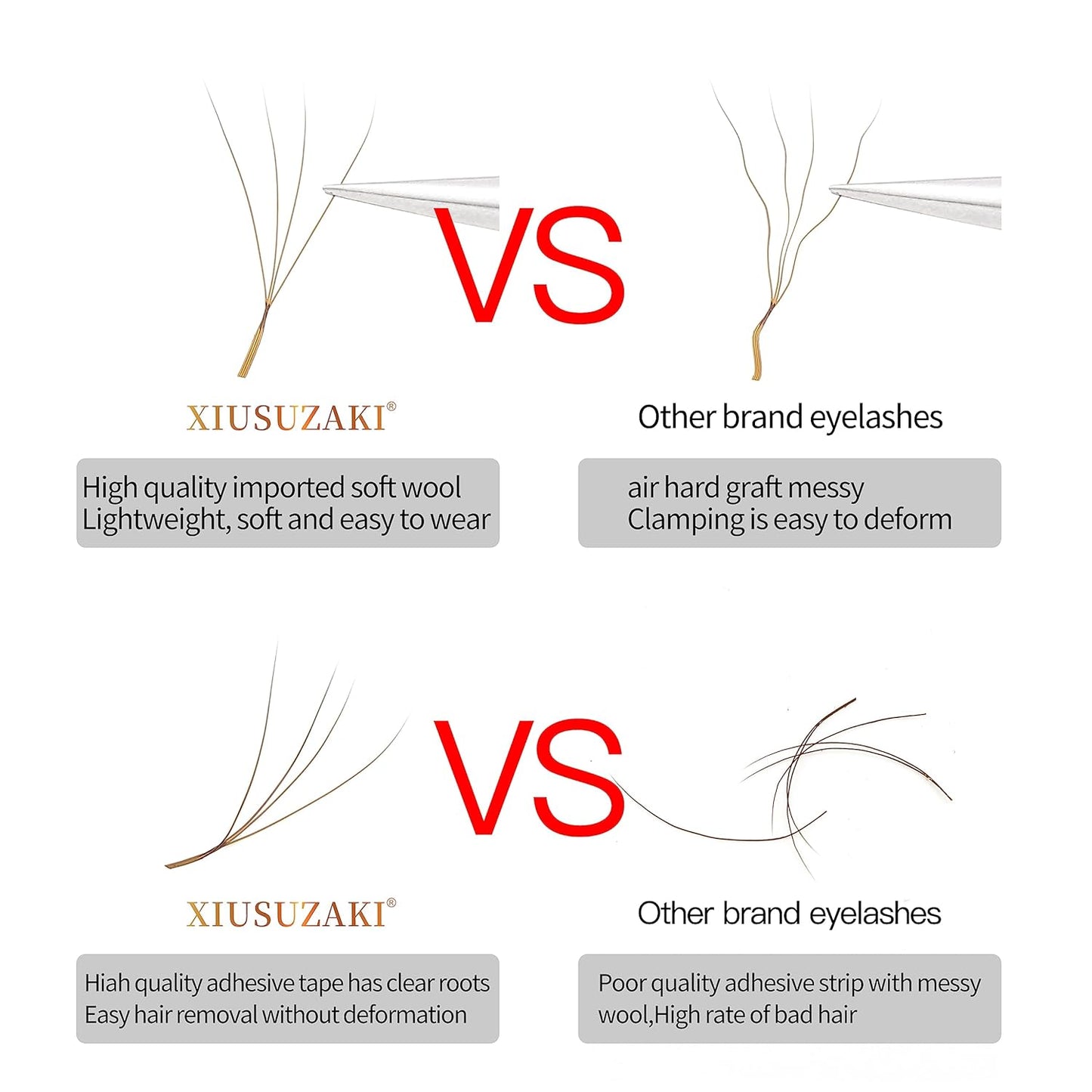 Lash Extensions Brown 4D W Eyelash Extensions W Shape 0.07mm Thickness D Curl 11mm Premade Fans Lashes Colored Lash Extension Volume Lashes Individual Lashes(W-Brown-4D-0.07-D,11mm)