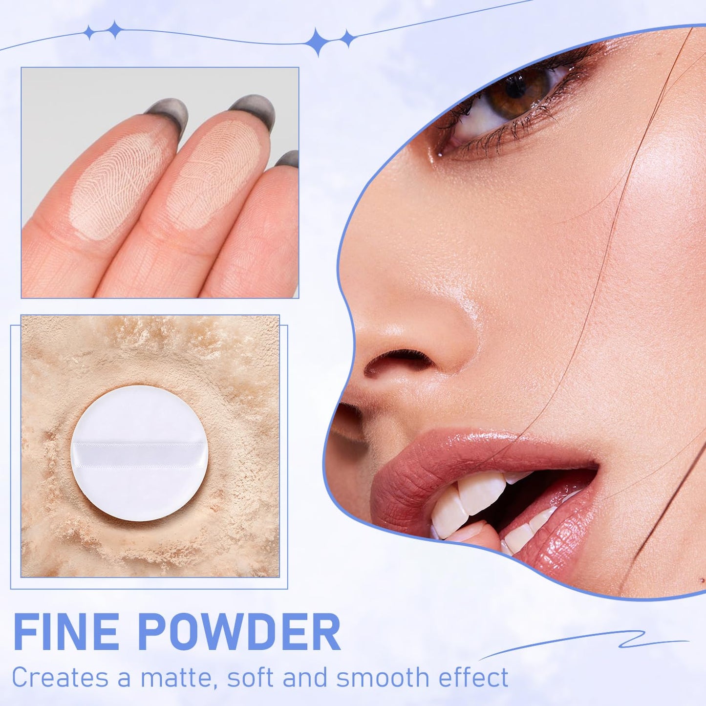 Maycheer Face Powder -Lasting Waterproof Face Powder-Maycheer Setting Powder Oil Absorbing Compact for Face, Lasting Waterproof Pressed Powder Compact (02# NATURAL BEIGE)