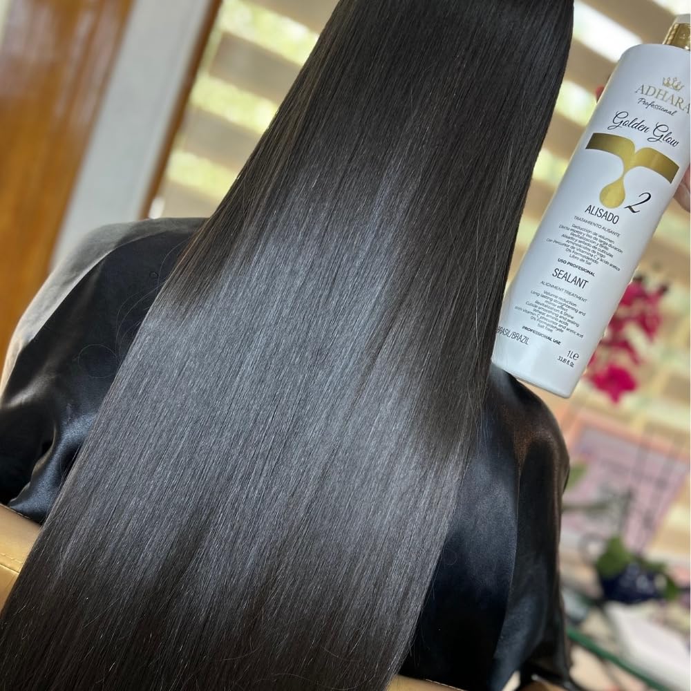 Brazilian Keratin Hair Straightening Kit | Salon-Quality Smoothing System | Permanent Treatment for Smooth, Frizz-Free Hair | At-Home Use | Enough for 2-3 Full Treatments