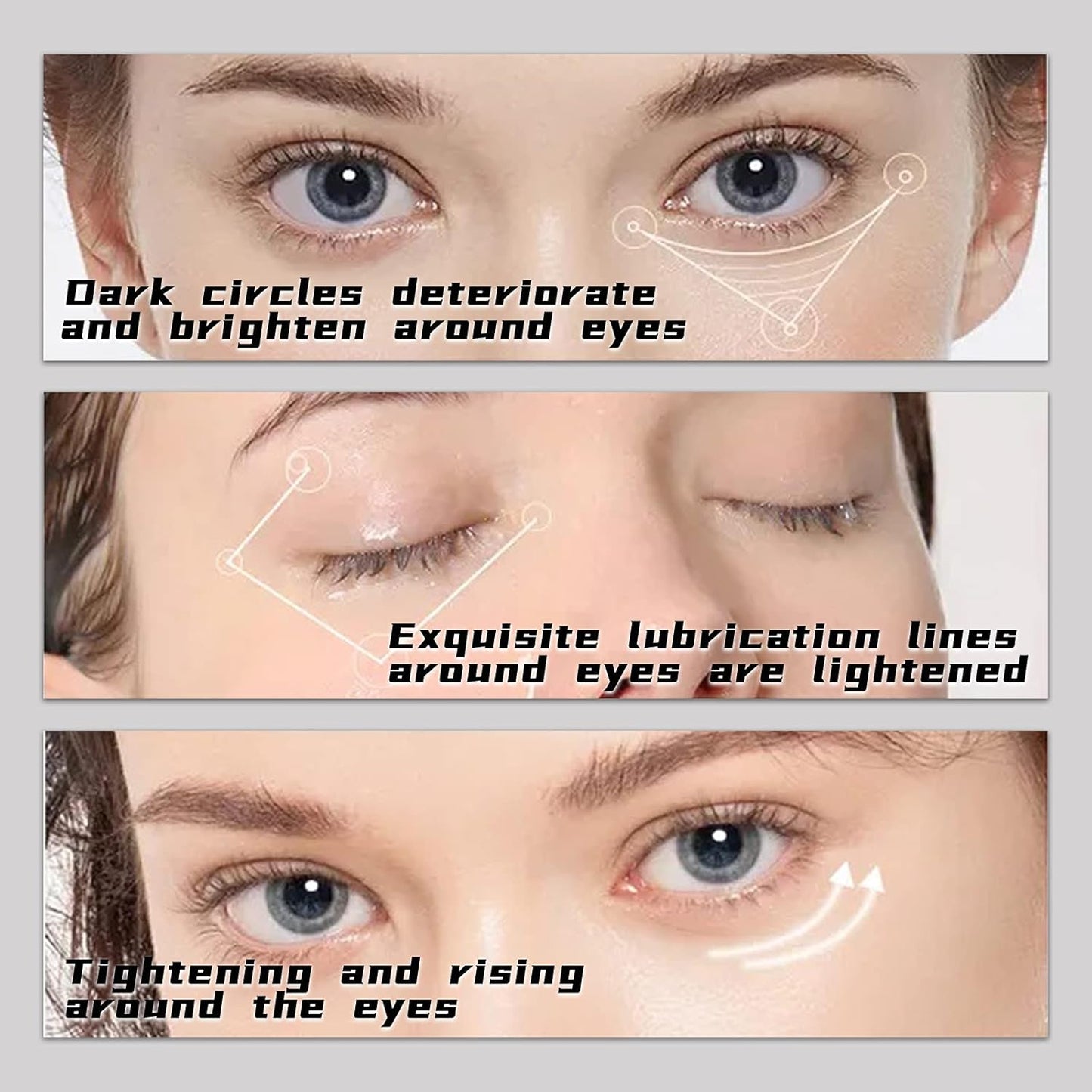 Adofect 30 Pairs Black Collagen Under Eye Mask Anti-Aging Hyaluronic Acid Eye Patches for Moisturizing & Reducing Dark Circles, Luxury Gift for Women and Men, Black