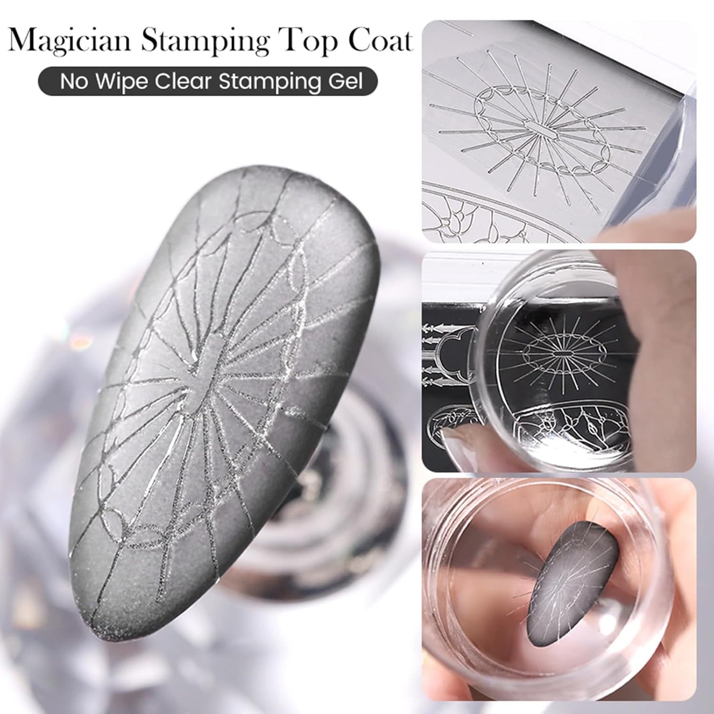 Born Pretty Magician Stamping Top Gel, Nail Stamping Gel Polish, Nail Art Stamping Gel, Nail Stamp for Nail Art Design