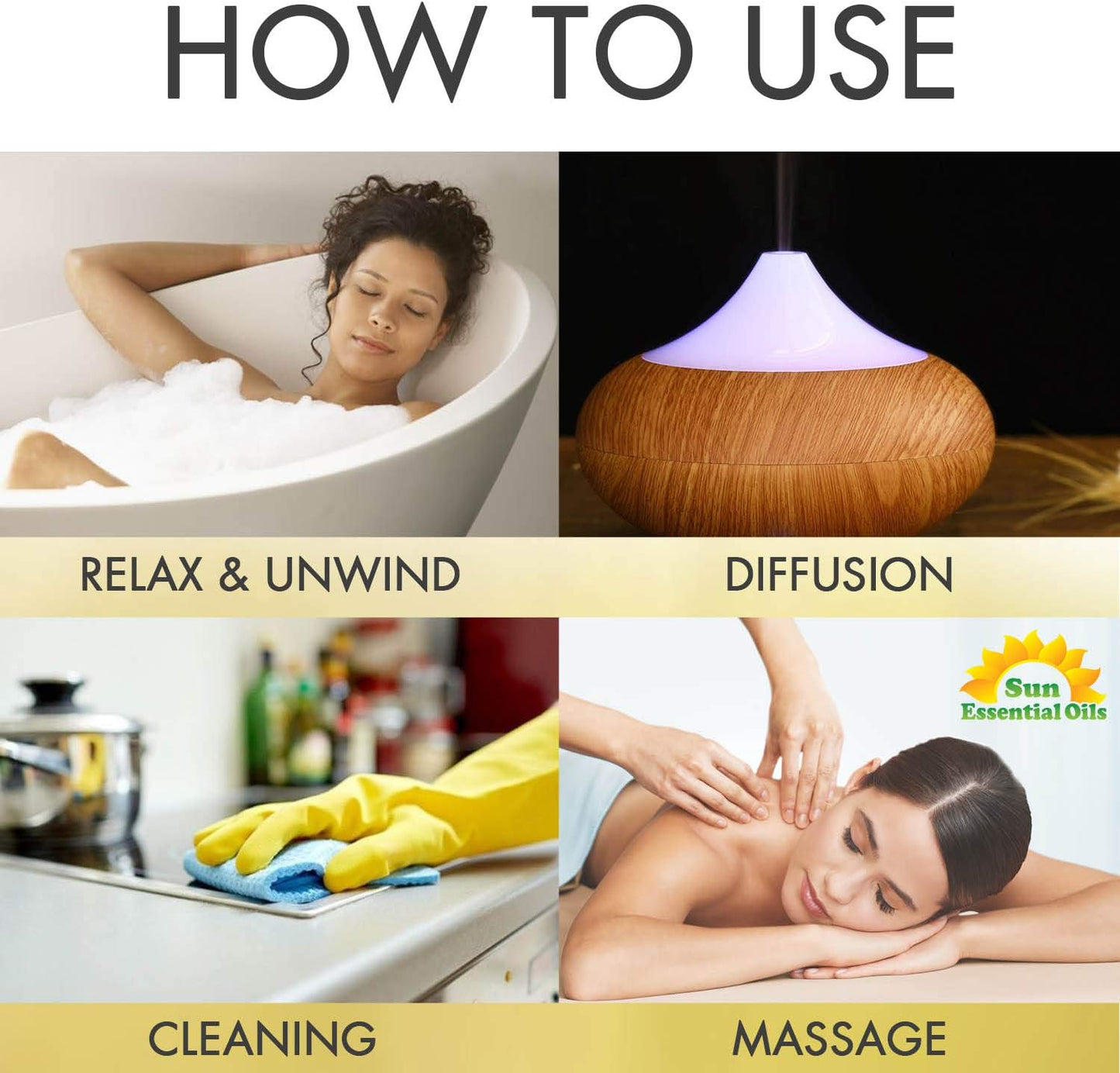 Sun Essential Oils 4oz Thyme Essential Oil – Aromatherapy Oil for Candles (4 Fluid Ounces)