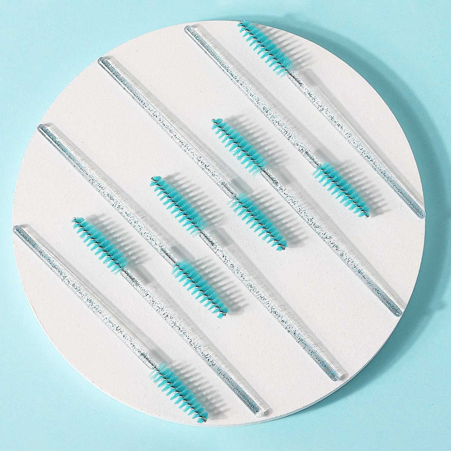 Tbestmax 1000 Disposable Mascara Wands Eyelash Brush Spoolies for Eyebrow Eye Lash Extension Blue