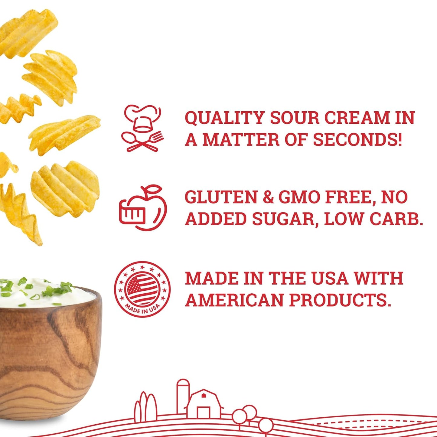 Hoosier Hill Farm Sour Cream Powder, 25LB (Pack of 1)